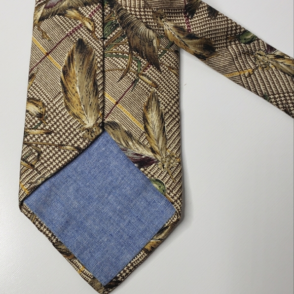Britches Great Outdoors Water Fowl Duck Hunters Preppy Silk Tie - Picture 7 of 7